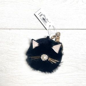 NWT Authentic Kate Spade Cat Keychain